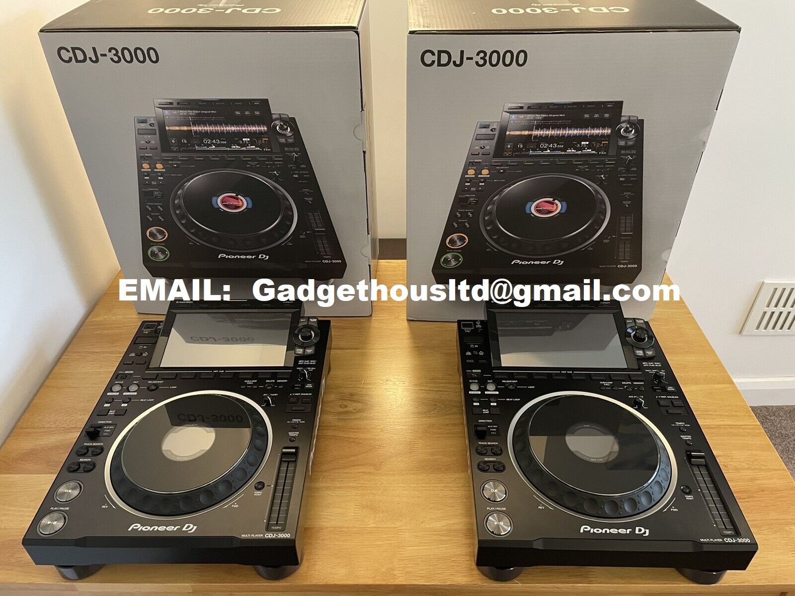 Pioneer CDJ 3000, Pioneer CDJ 2000 NXS2, Pioneer DJM 900 NXS2 DJ mixer