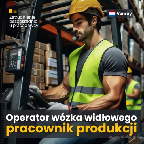 HOLANDIA PRACA- Operator wózka widłowego (nie musisz posiadać uprawnień)