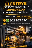Poznań / Ostrów Wlkpl - Elektromonter/Monter szaf elektrycznych