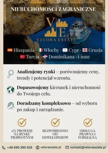 Nieruchomości za granicą - bez prowizji, zakup od dewelopera