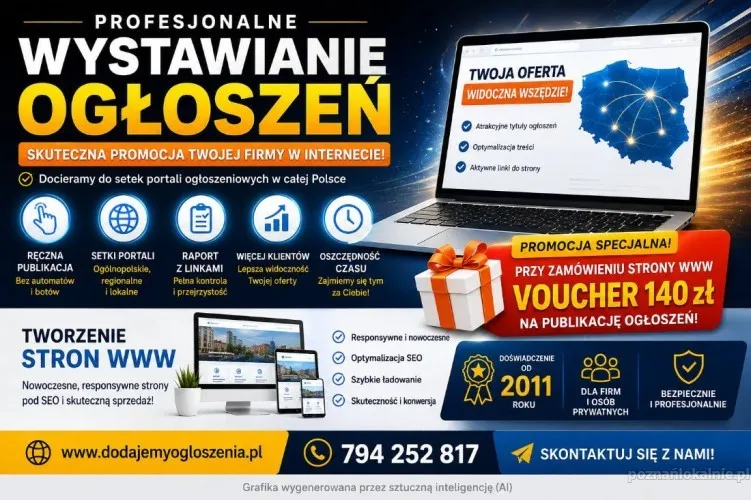 Skuteczne wystawianie ogłoszeń + Tanie strony WWW