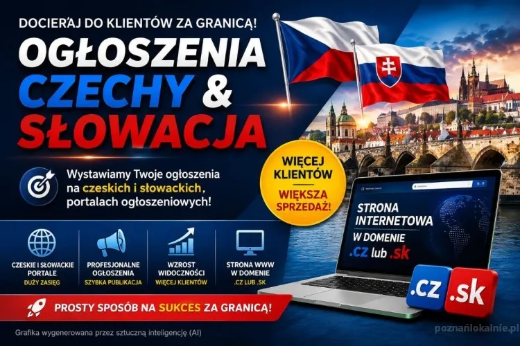 Publikujemy ogłoszenia w Czechach i na Słowacji