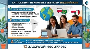 Zatrudnimy rekrutera z znajomością języka hiszpańskiego